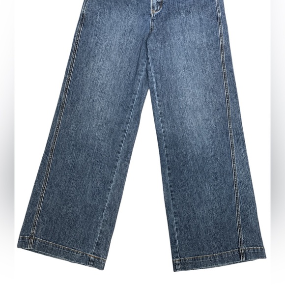 Pilcro Blue Wide Leg Jeans - Picture 4 of 13